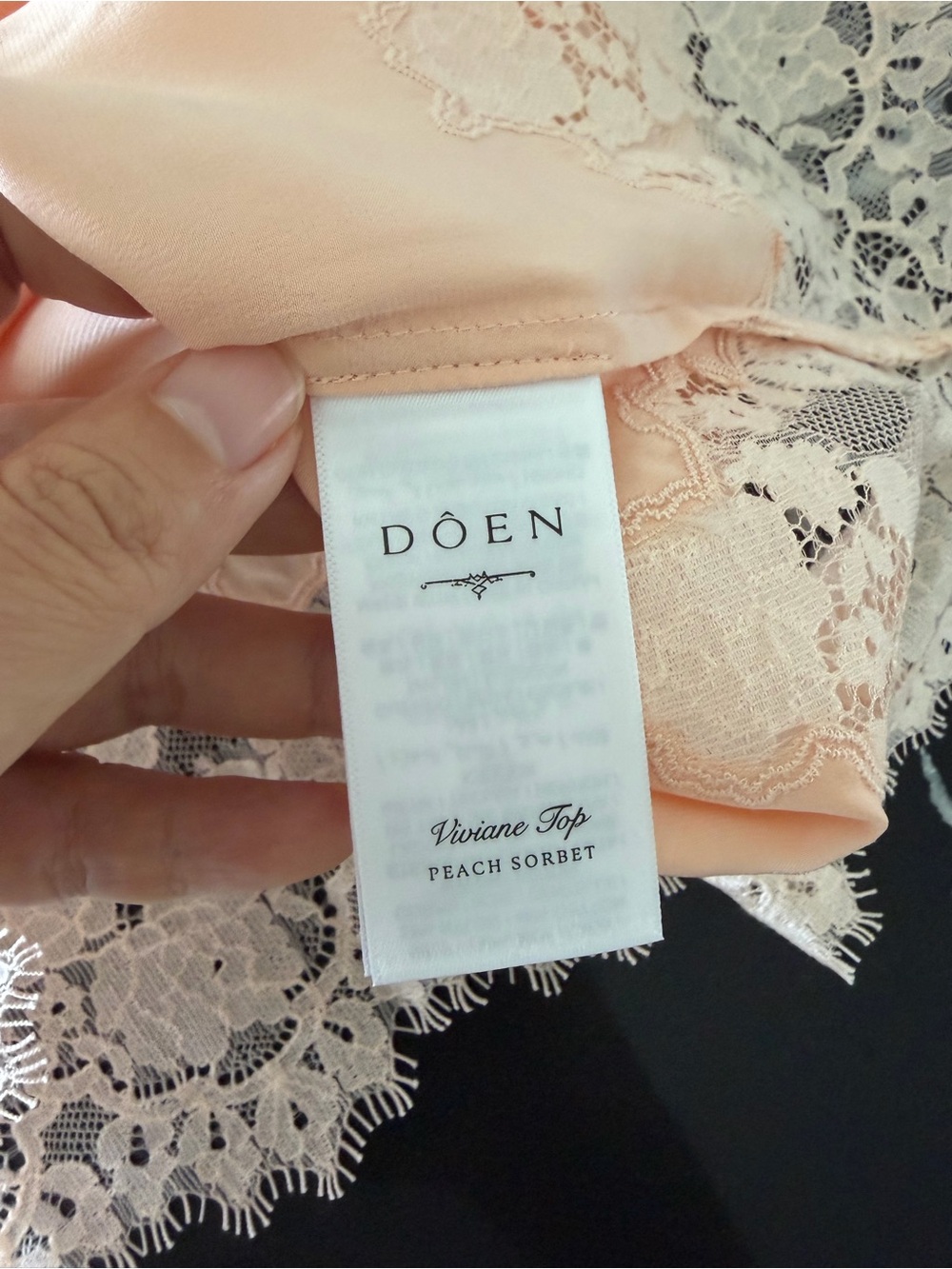 Doen VIVIANE TOP -- PEACH SORBET - Picture 3 of 5